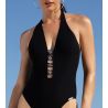 Maillot de bain 1 piece sexy Éclat d'Argent Black Argent