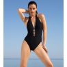 Maillot de bain 1 piece sexy Éclat d'Argent Black Argent