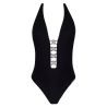Maillot de bain 1 piece sexy Éclat d'Argent Black Argent