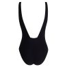 Maillot de bain noir 1 pièce Éclat d'Argent Black Argent