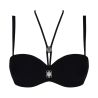 Haut de maillot de bain bandeau Éclat d'Argent Black Argent