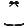 Haut de maillot de bain triangle Éclat d'Argent Black Argent