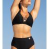 Haut de maillot de bain triangle Éclat d'Argent Black Argent