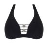 Haut de maillot de bain triangle Éclat d'Argent Black Argent