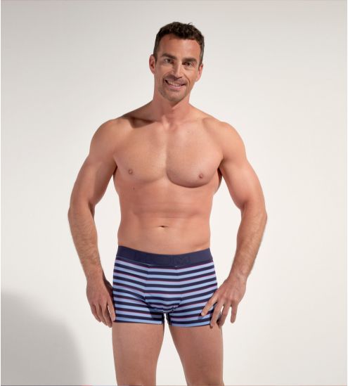 Boxer à rayures horizontales Atlantic Blue Stripes