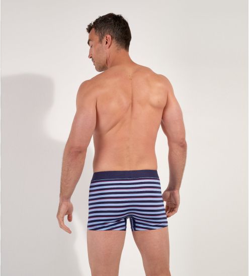 Boxer à rayures horizontales Atlantic Blue Stripes
