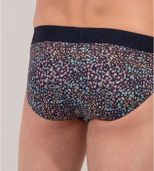 Mini slip pour homme fleuri Vineyard Blue Print