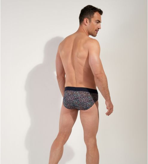 Mini slip pour homme fleuri Vineyard Blue Print