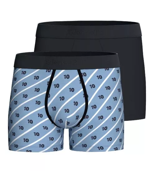 Lot de 2 boxers homme Bleu/Noir Muscaris