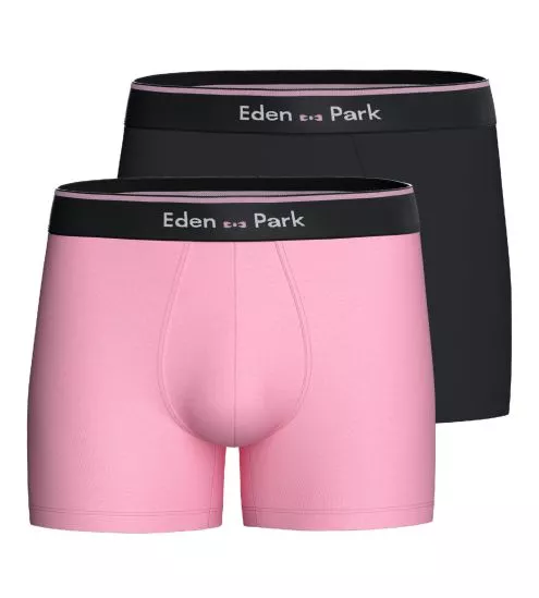 Lot de 2 boxers unis Rose Marine