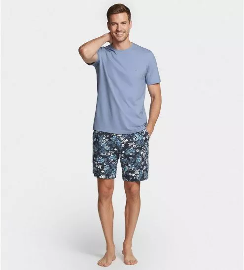 Pyjama court homme Bleu Indigo