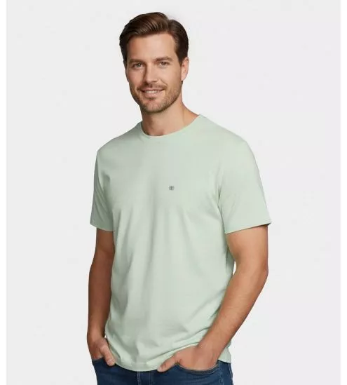 T-shirt homme uni vert tilleul 