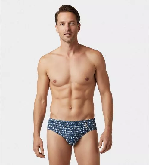 Slip de bain homme Mistral Bleu / Gris