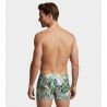 Boxer de bain imprimé Palms Blanc/Vert
