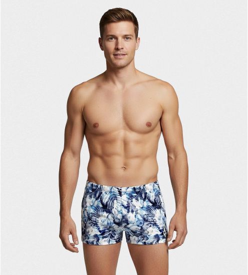 Boxer de bain Drift Blanc/Bleu