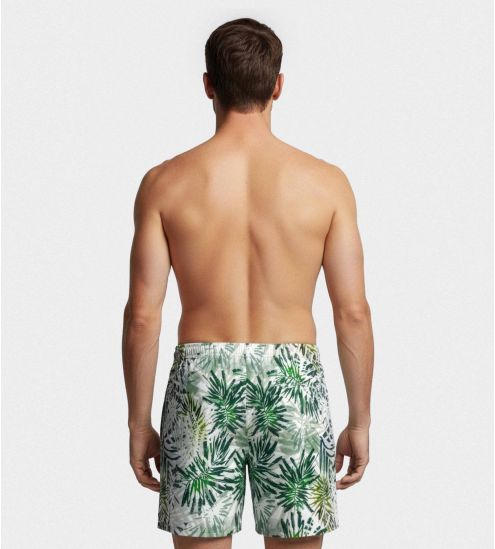 Short de bain Reef Blanc/Vert