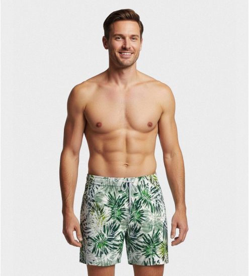 Short de bain Reef Blanc/Vert