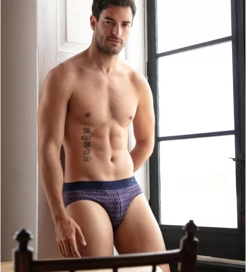 Men's print briefs Ocean Drive Red Print