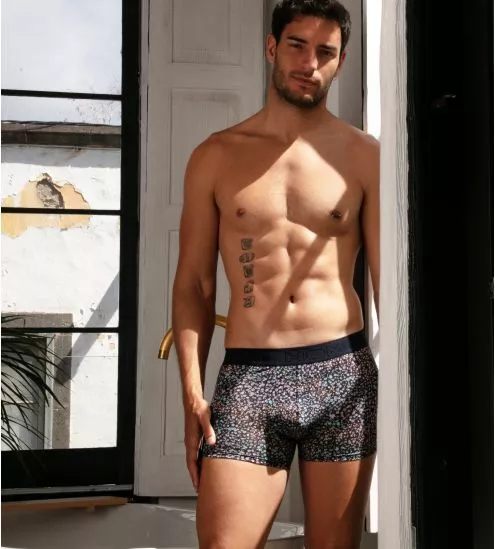 Boxer fleuri homme Vineyard Blue Print