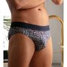 Mini Brief für Männer Blumen Weinberg Blauer Druck