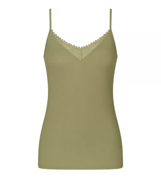 Débardeur bretelles fines Aura Spotlight Olive Gold