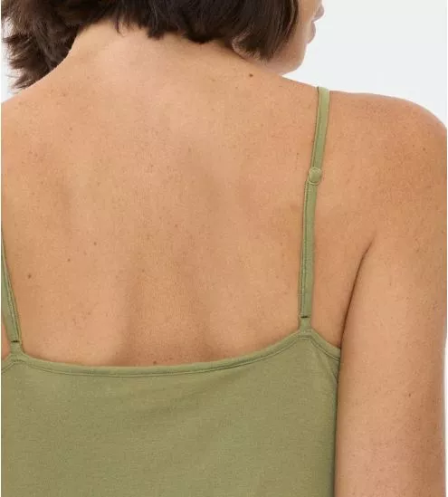 Débardeur bretelles fines Aura Spotlight Olive Gold