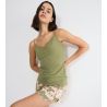 Débardeur bretelles fines Aura Spotlight Olive Gold