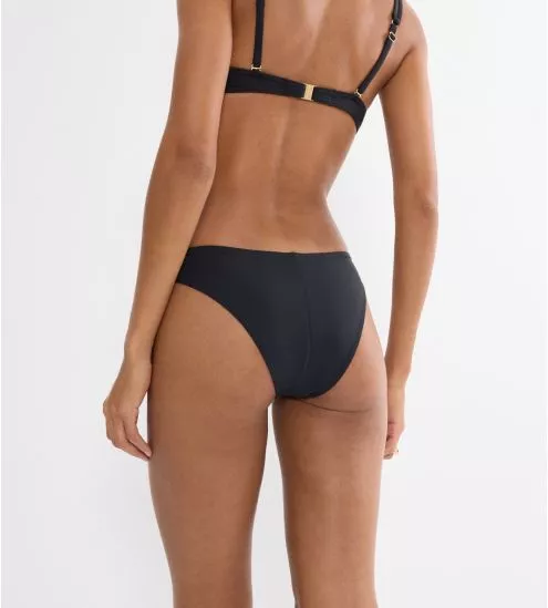 Bas de maillot brésilien Summer Twist Noir