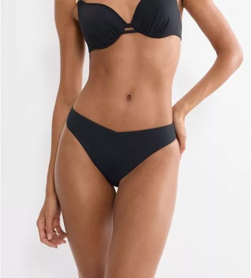 Bas de maillot brésilien Summer Twist Noir