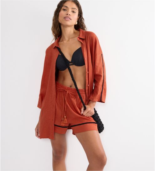 Short Summer Wear Haute Orange