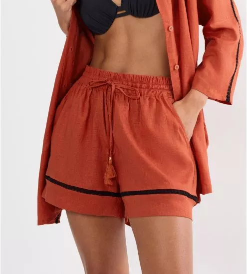 Short Summer Wear Haute Orange