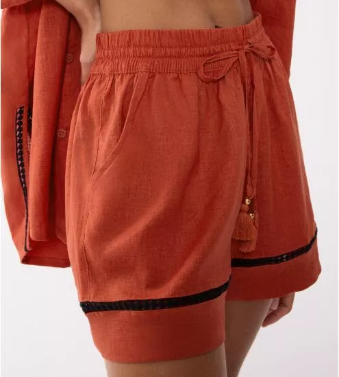 Short Summer Wear Haute Orange