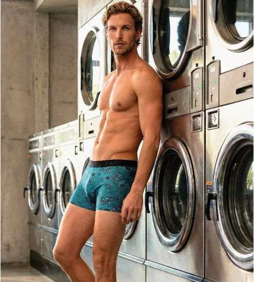 Lot de 2 boxers I AM en lyocell Green/ Navy Blue