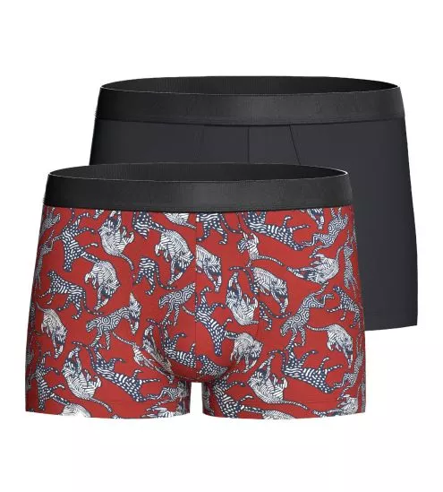 Lot de 2 boxers IAM en lyocell Red/ Navy Blue