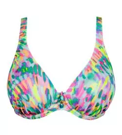 Haut de maillot de bain plongeant Douala Impressionist Summer
