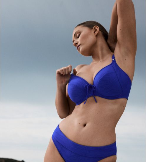 Haut de maillot de bain emboîtant Mantas Bleu Électrique