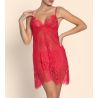 Sexy lace-up nightgown Désirs de Venise Grenat Venise