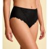 Black panties black embroidered floral dressing