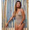 Maillot de bain une pièce coupé sous poitrine Idylle Taupe