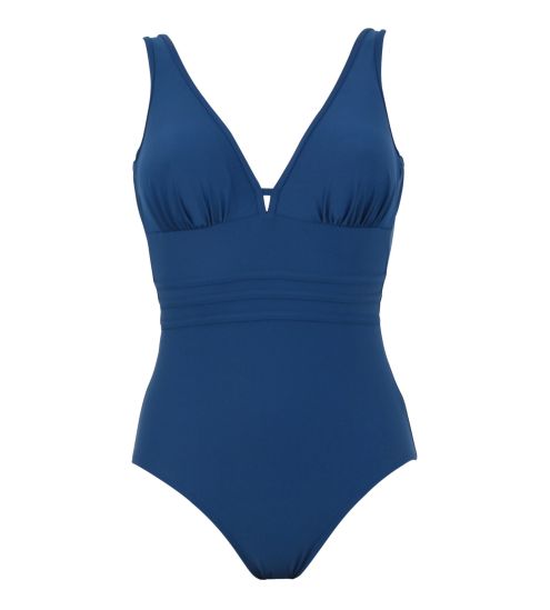 Maillot de bain une pièce coupé sous poitrine Idylle Bleu Nuit