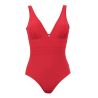 Maillot de bain une pièce coupé sous poitrine Idylle Rouge