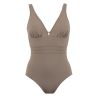 Maillot de bain une pièce coupé sous poitrine Idylle Taupe