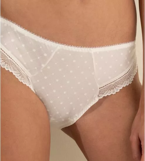 Slip Charme Résille Bohème Blanc