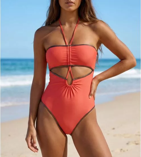 Maillot de bain une pièce sexy La Smartissime Corail Bronze