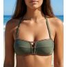 Haut de maillot de bain bandeau mousse La Smartissime Kaki Bronze