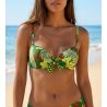 Haut de maillot de bain coques progressives La Venus Nature Vert Tropic
