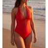 Badeanzug-Schwimmer-Verführung orange Nähen Nähen