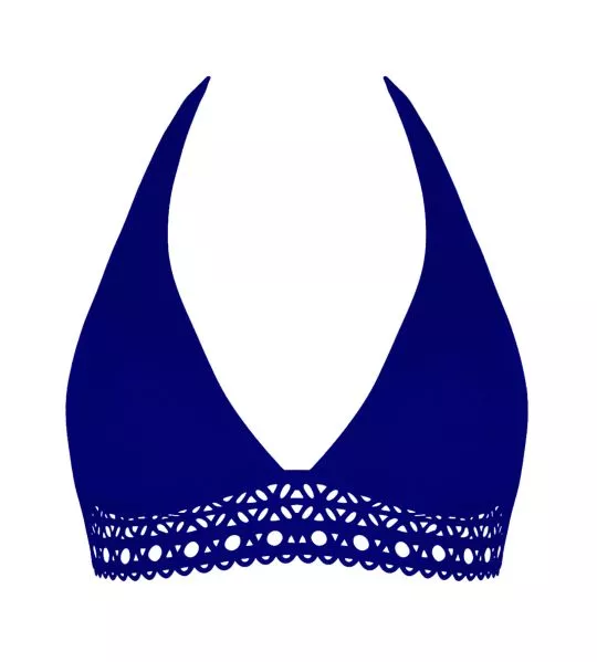 Haut de maillot de bain triangle Ajourage Couture Outremer