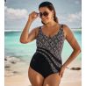 Maillot de bain une pièce amincissant Luella Noir/Or