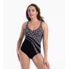 Maillot de bain une pièce amincissant Luella Noir/Or
